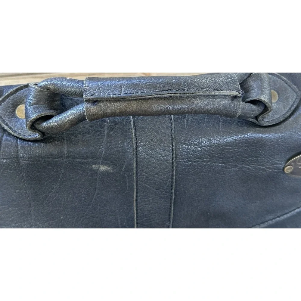 OVERLAND OUTFITTERS Leather Messenger Briefcase Bag Retro Oilskin